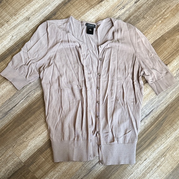 Ann Taylor Sweaters - Ann Taylor Taupe Cardigan Sweater